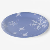 Assiettes En Carton Flèche-neige de vacances (Angle)