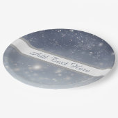 Assiettes En Carton Flèches blanches de Noël (Angle)