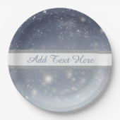 Assiettes En Carton Flèches blanches de Noël (Devant)