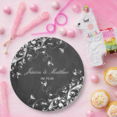 Assiettes En Carton Flèches blanches sur tableau de bord (Fête)