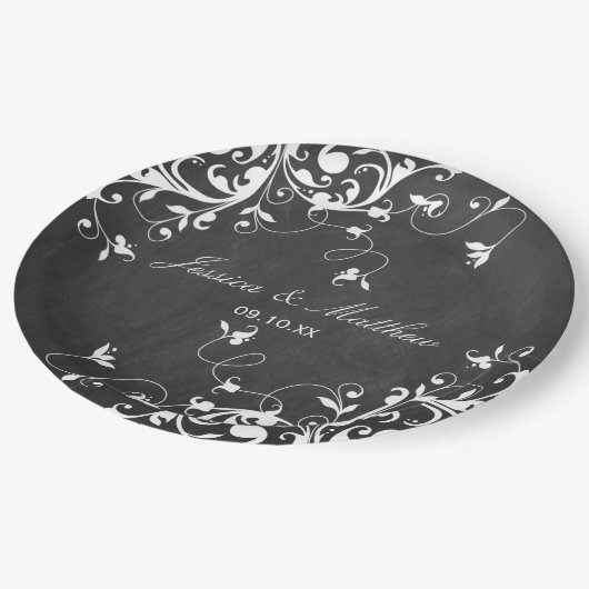 Assiettes En Carton Flèches blanches sur tableau de bord (Angle)