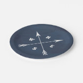 Assiettes En Carton Flèches compass (Angle)