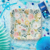 Assiettes en carton Fleur (Fête)