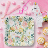 Assiettes en carton Fleur (Fête)