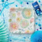 Assiettes en carton Fleur (Fête)