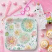 Assiettes en carton Fleur (Fête)