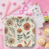 Assiettes En Carton fleur (Fête)