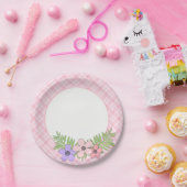 Assiettes En Carton Fleur (Fête)