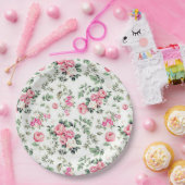 Assiettes En Carton Fleur (Fête)