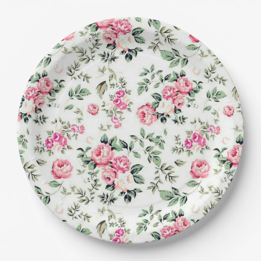 Assiettes En Carton Fleur (Devant)