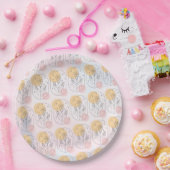 Assiettes En Carton Fleur (Fête)