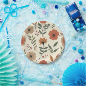 Assiettes En Carton Fleur (Fête)
