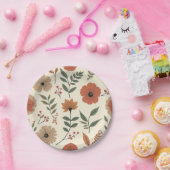 Assiettes En Carton Fleur (Fête)