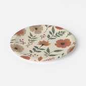 Assiettes En Carton Fleur (Angle)