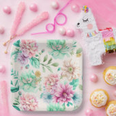 Assiettes en carton Fleur (Fête)