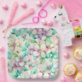 Assiettes en carton Fleur (Fête)