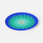 Assiettes En Carton Fleur bleue Mandala-68566 (Angle)