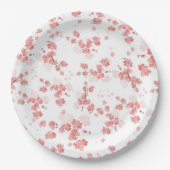 Assiettes En Carton Fleur cerise 2 (Devant)
