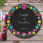 ASSIETTES EN CARTON FLEUR COLORÉE<br><div class="desc">Fleurs mexicaines colorées</div>