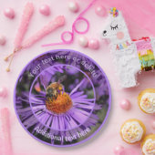 Assiettes En Carton Fleur d'aimer de miel Nature Fête personnalisée (Fête)