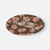 Assiettes En Carton Fleur d'anniversaire (Angle)