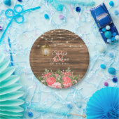 Assiettes En Carton Fleur de bois, de lanterne et de corail (Fête)