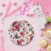 Assiettes En Carton Fleur de cerise (Fête)