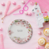 Assiettes En Carton Fleur de cerise (Fête)