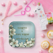 Assiettes En Carton Fleur de cerisier à bulles (Fête)