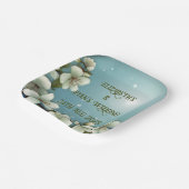 Assiettes En Carton Fleur de cerisier à bulles (Angulaire)