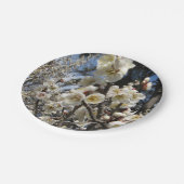 Assiettes En Carton Fleur de cerisier blanc / Sakura / ク(桜) (Angle)