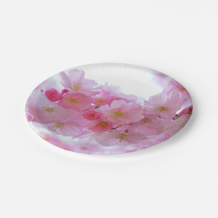 Assiettes En Carton Fleur de cerisier japonaise