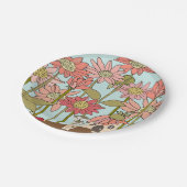 Assiettes En Carton Fleur de cône, Plaque de papier de maison de fées (Angle)