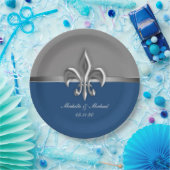 Assiettes En Carton Fleur de Lis (Fête)