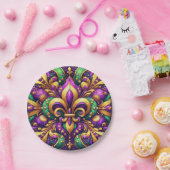 Assiettes En Carton fleur de lis (Fête)