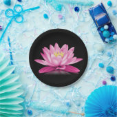 Assiettes En Carton Fleur de lotus de roses indien (Fête)