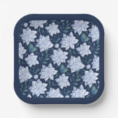 Assiettes En Carton Fleur de minuit - (Recto)