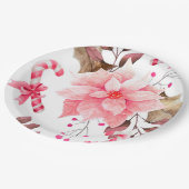 Assiettes En Carton Fleur de Noël (Angle)