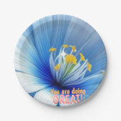 Assiettes En Carton Fleur de plaque de papier d'appréciation (Devant)