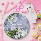 Assiettes En Carton Fleur de pomme (Fête)