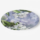 Assiettes En Carton Fleur de pomme (Angle)