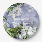 Assiettes En Carton Fleur de pomme (Devant)