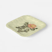 Assiettes En Carton Fleur de retraite heureuse personnalisée (Angulaire)