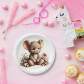 Assiettes En Carton Fleur de souris vintage Nursery (Fête)