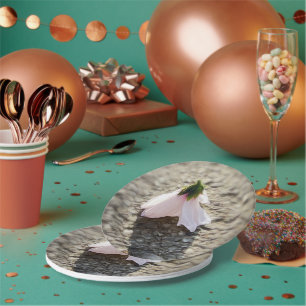 Assiettes En Carton Fleur d'échecs