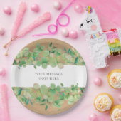 Assiettes En Carton Fleur d'eucalyptus (Fête)