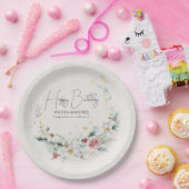 Assiettes En Carton Fleur d'hiver Fleur de neige 60e anniversaire (Fête)