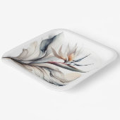 Assiettes En Carton Fleur d'oiseau de Paradis Art (Angulaire)