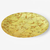 Assiettes En Carton Fleur jaune (Angle)