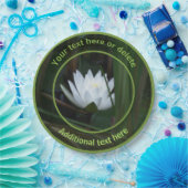 Assiettes En Carton Fleur Lily Lotus brillante Parti personnalisé (Fête)